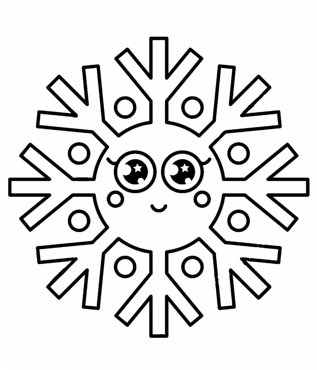 Snowflake for children 3 4 years old #1