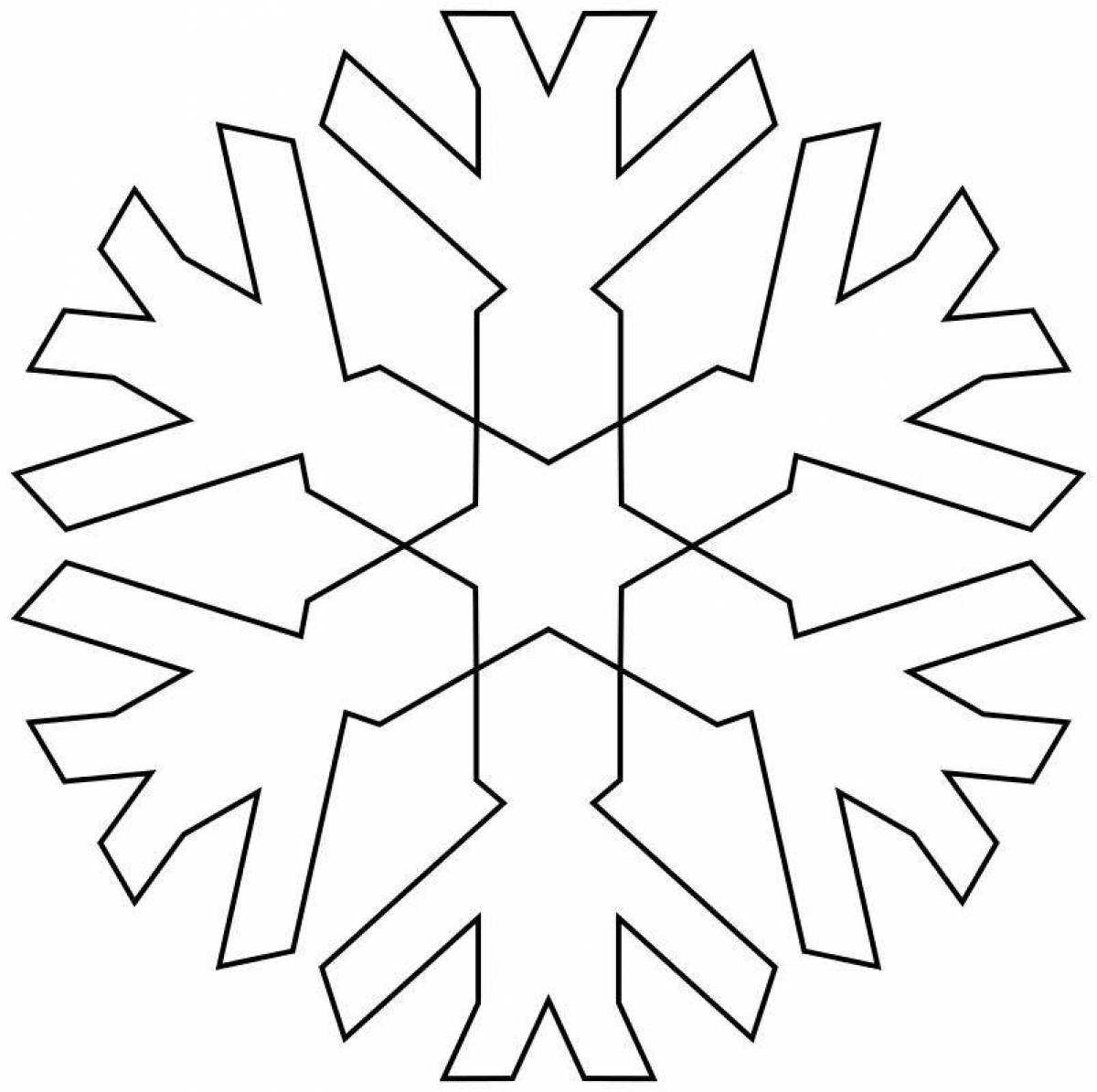 Snowflake for children 3 4 years old #6