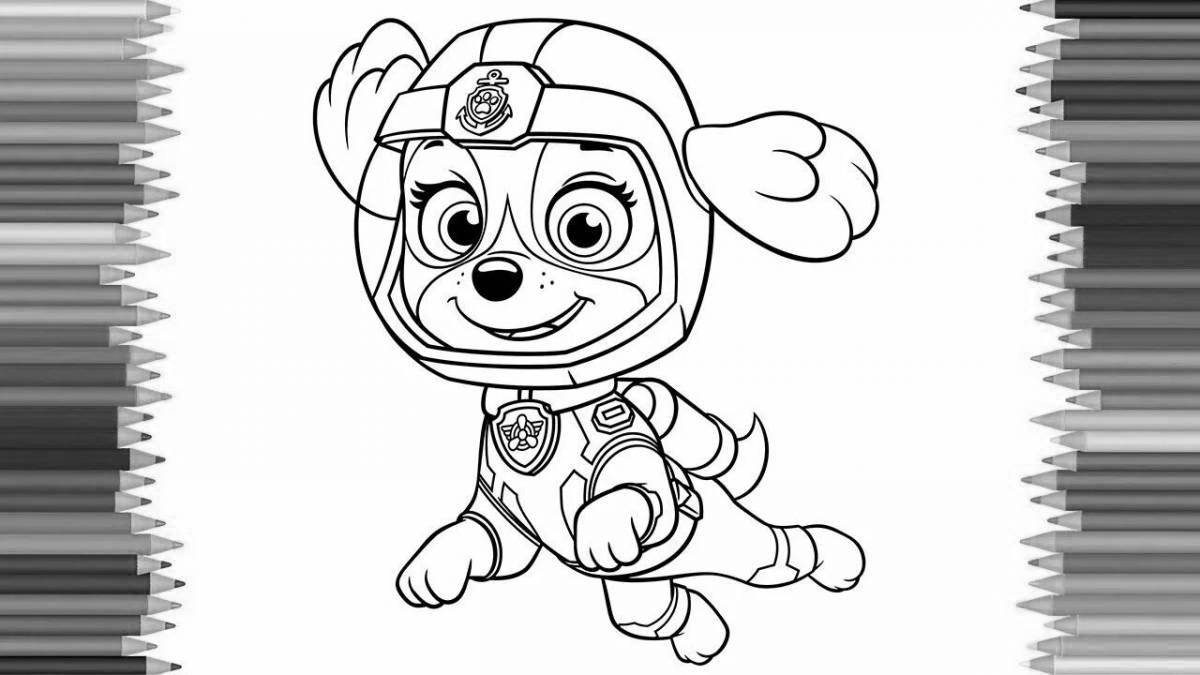 Loving coloring mega puppies