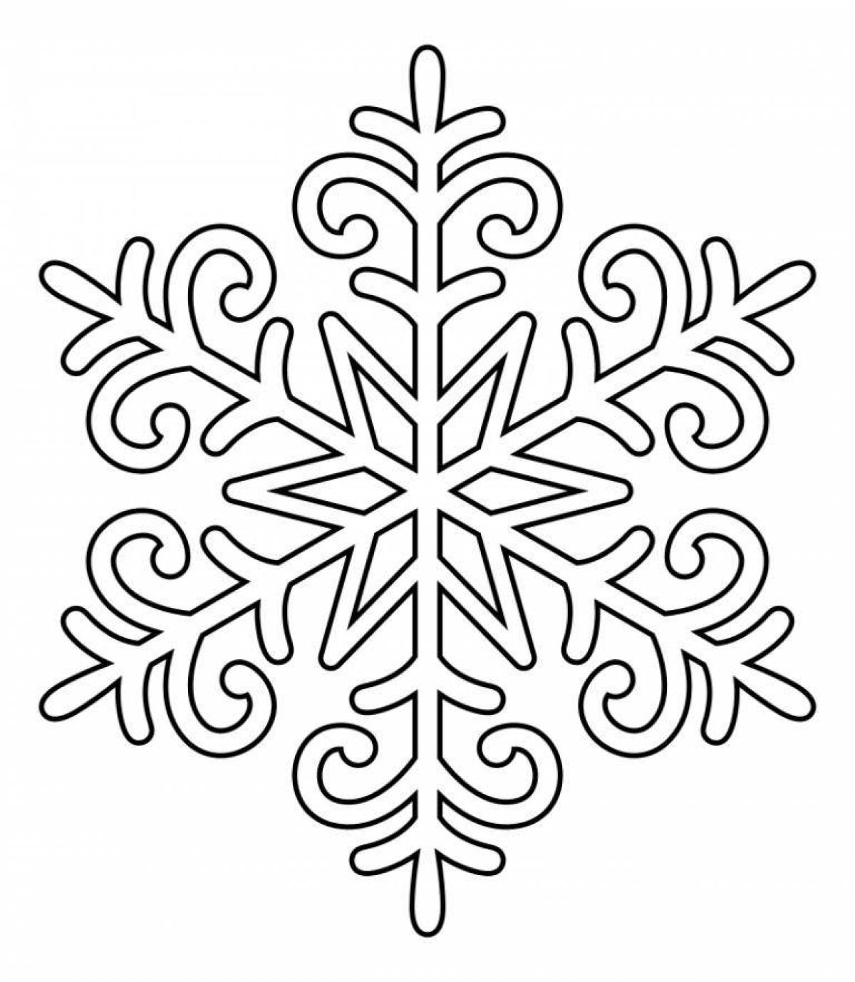 Coloring snowflake