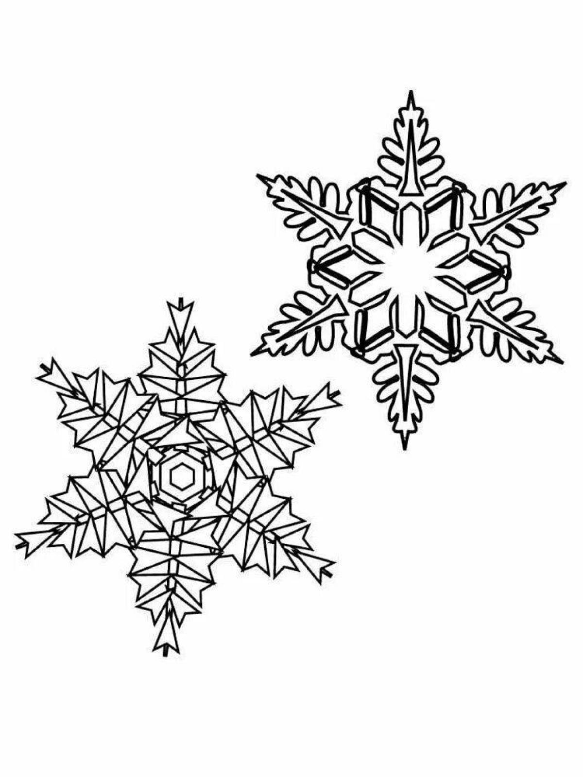 Violent snowflake coloring