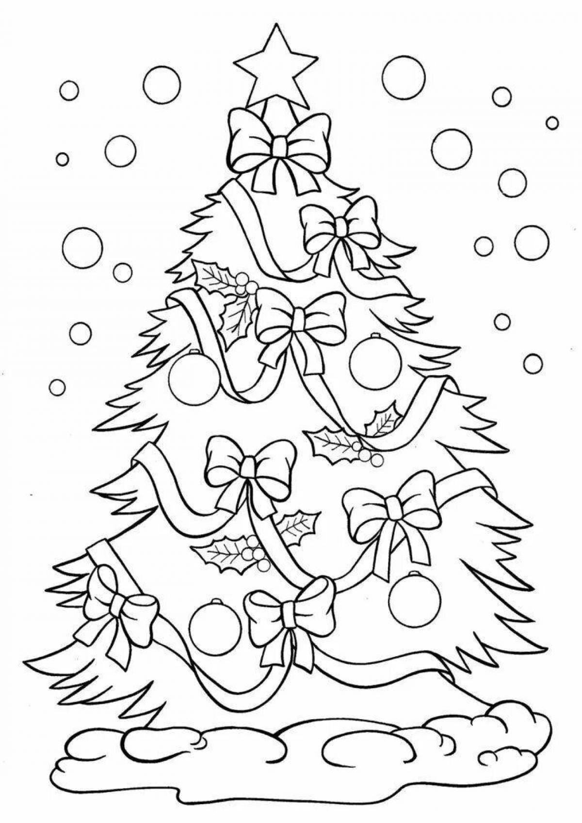 Blooming Christmas coloring book