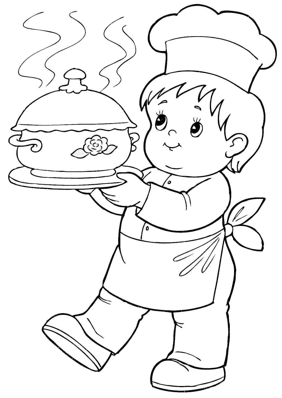Colorful job coloring pages for preschoolers