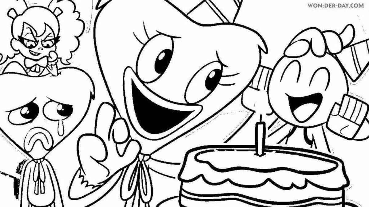 Раскраска «яркий мак»