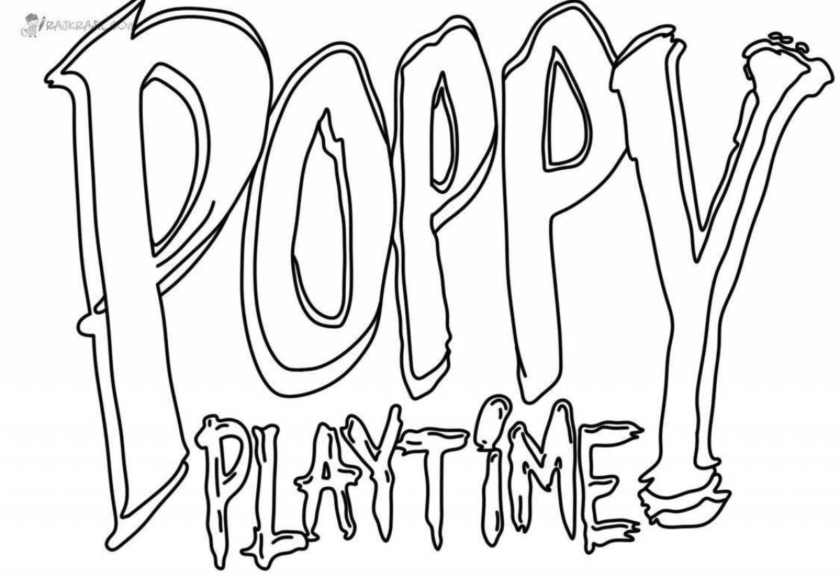 Radiant poppy playtime coloring book