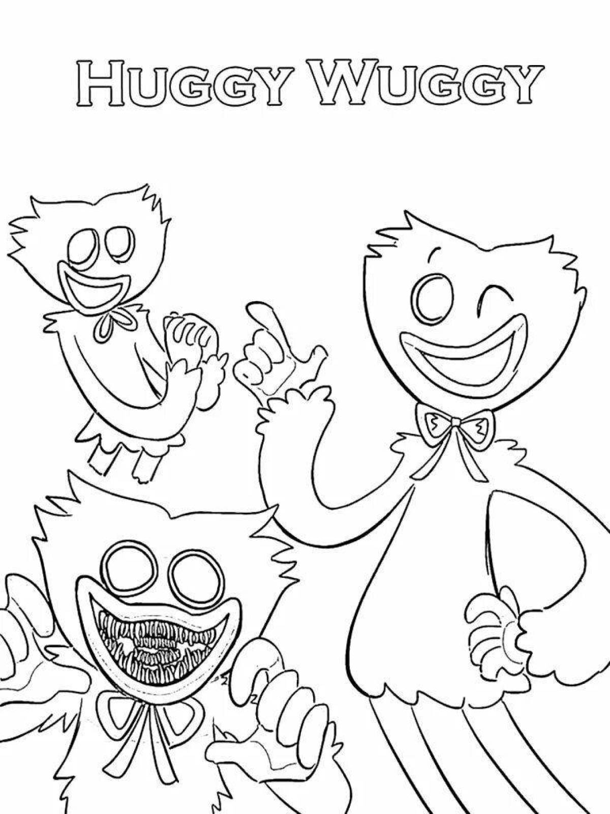 Ecstatic poppy playtime coloring page