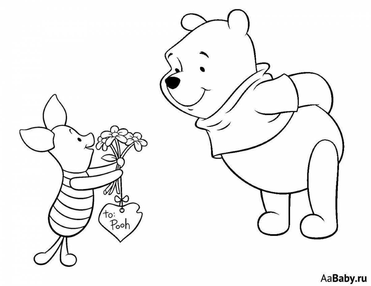 Coloring book winnie the pooh and piglet