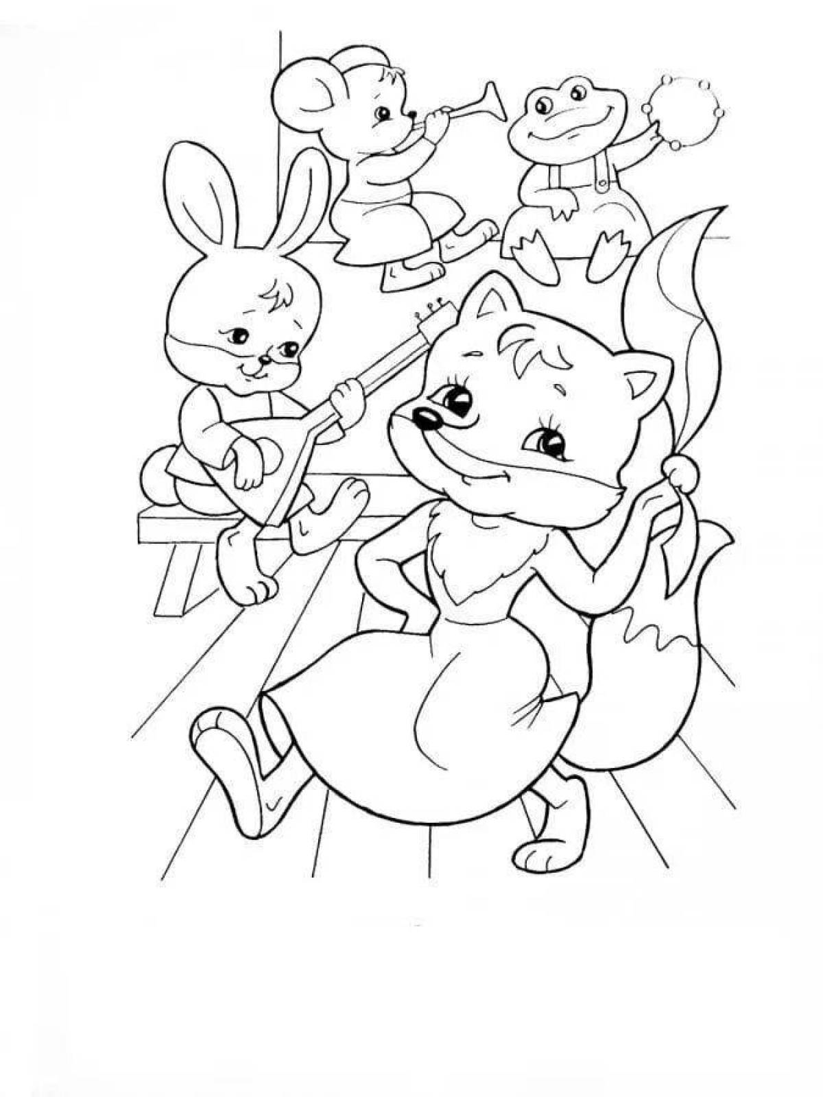 Charming house coloring book for the little ones