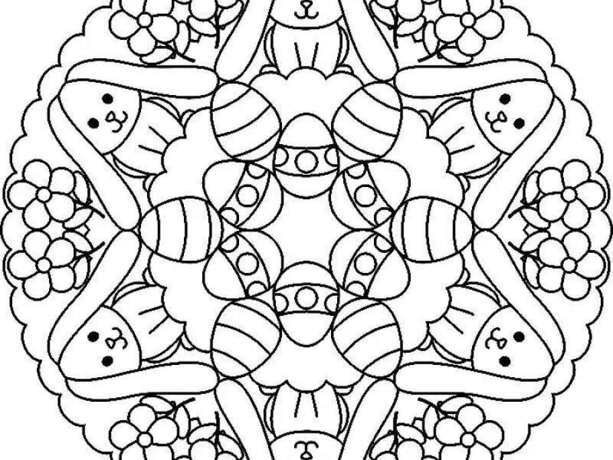 Serene psychological coloring book