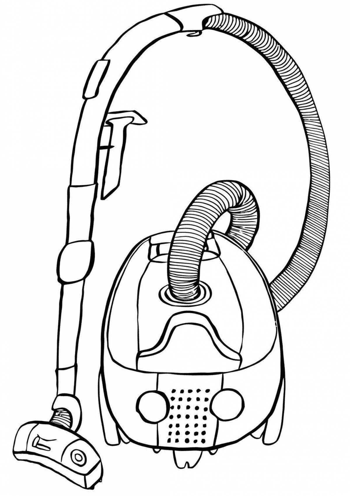 Bold appliances coloring page