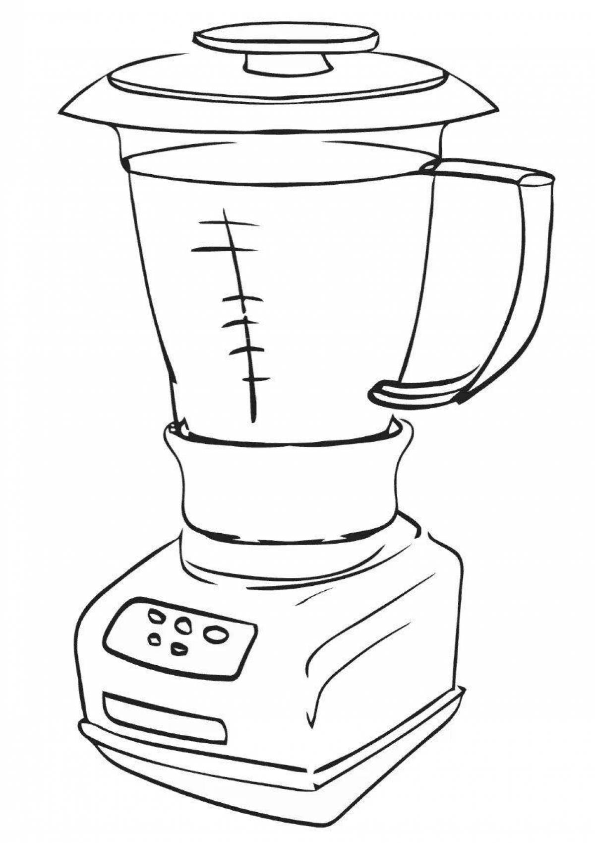 Coloring page daring home appliances
