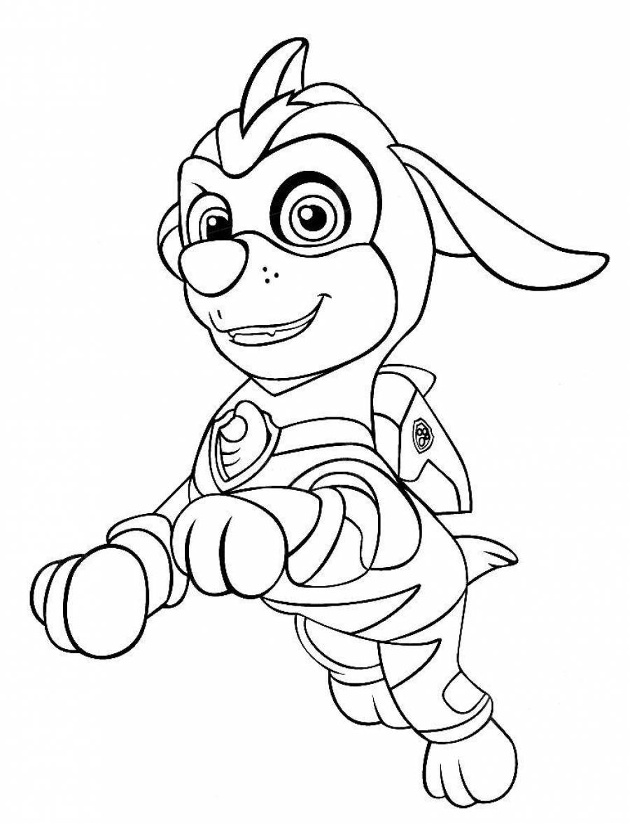 Coloring Pages Mega paw patrol (38 pcs) - download or print for free #14556