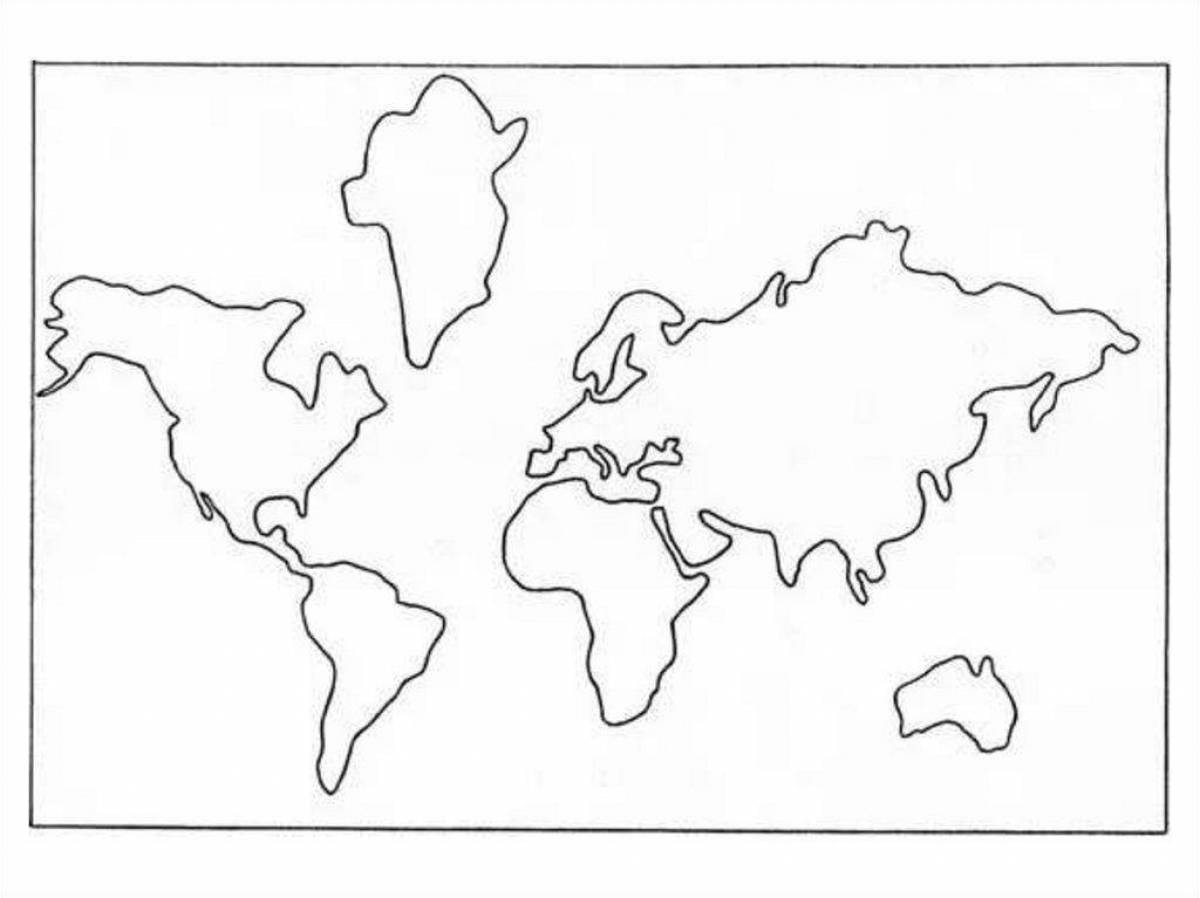 Схема материки земли