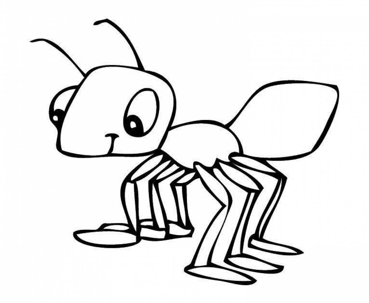 Эскиз тату ужа и муравья