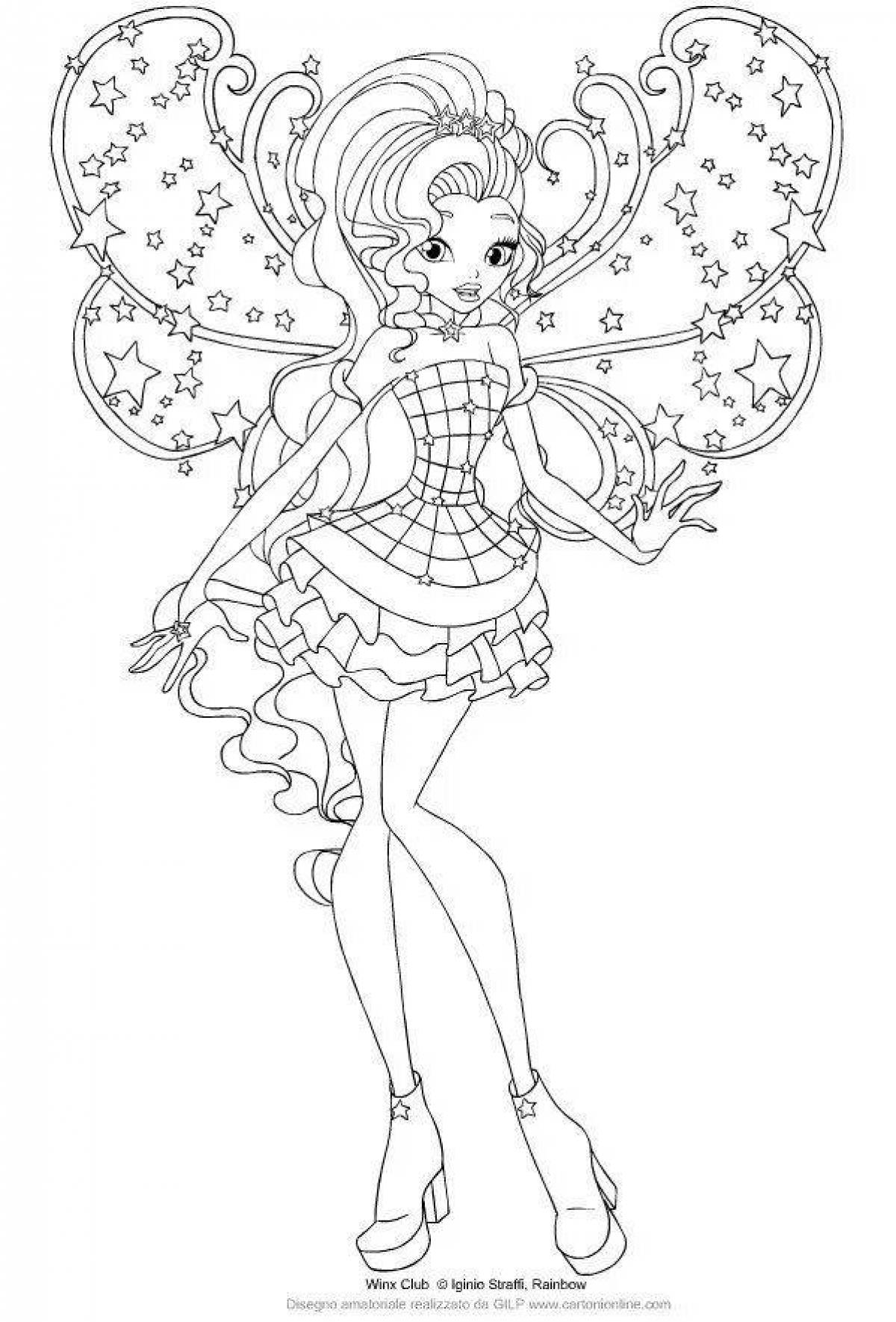 Fun coloring book winx club comics