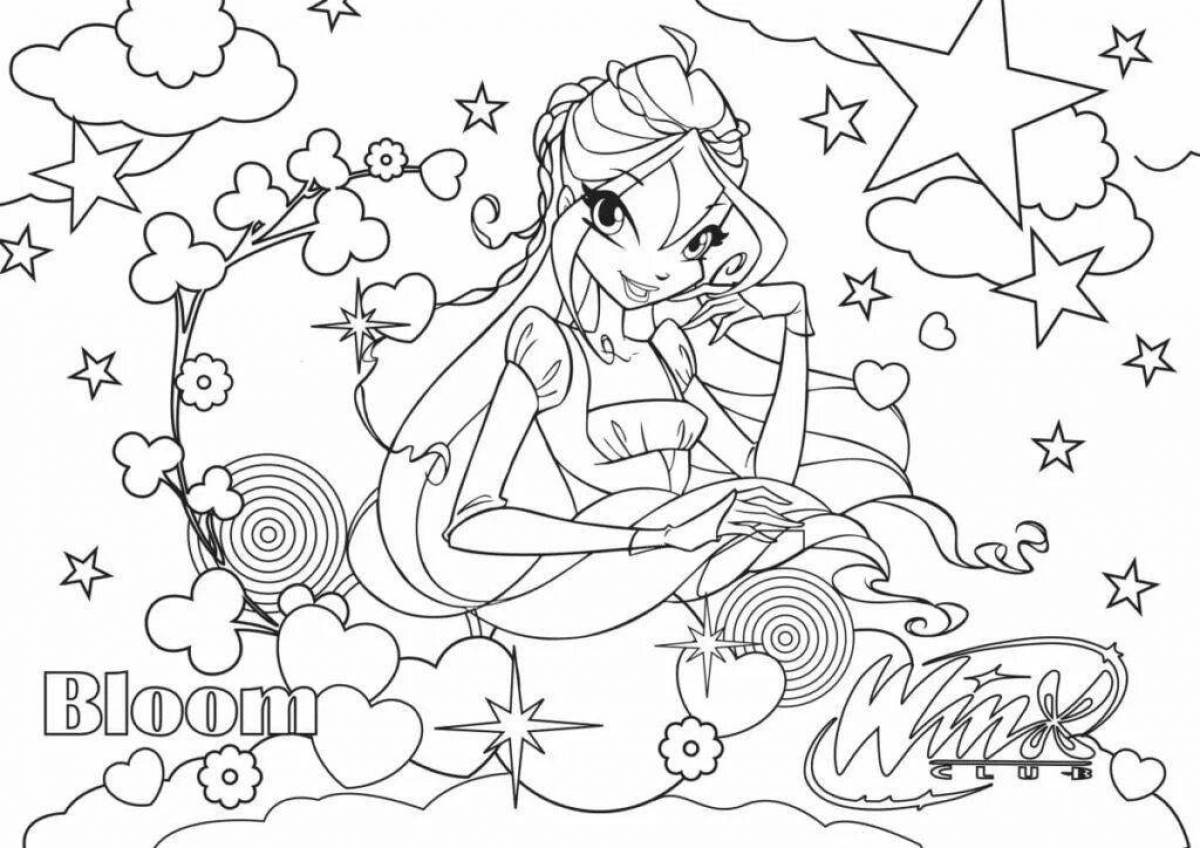 Joyous winx club coloring book