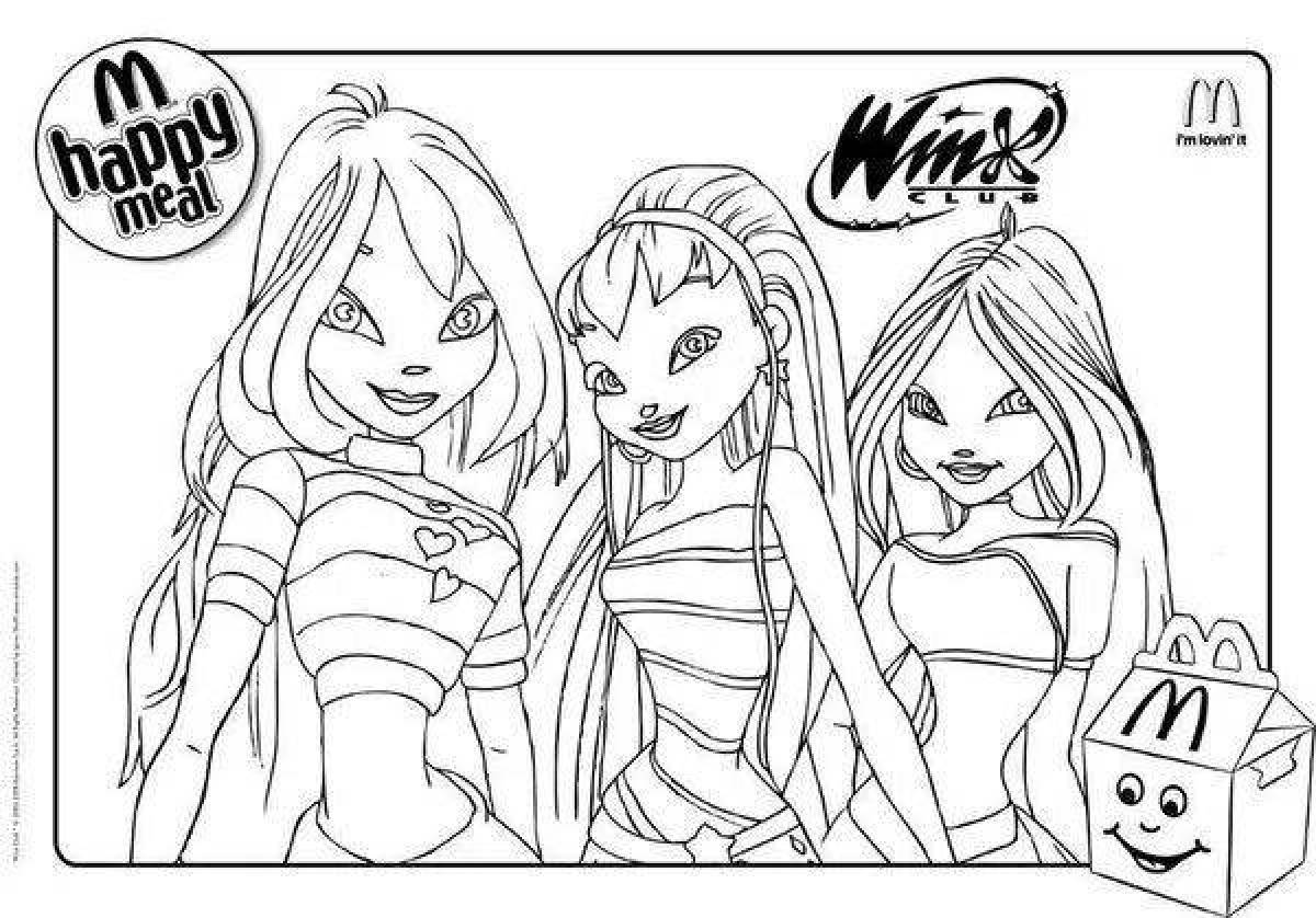 Playful winx club comics page