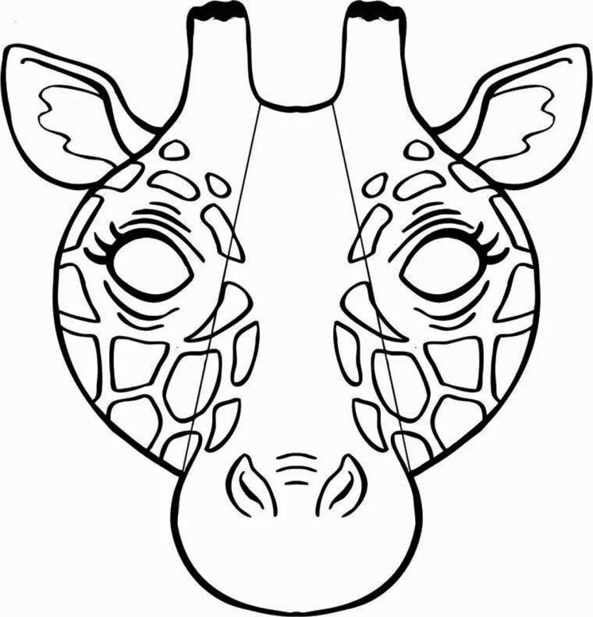 Coloring colorful masks for kids