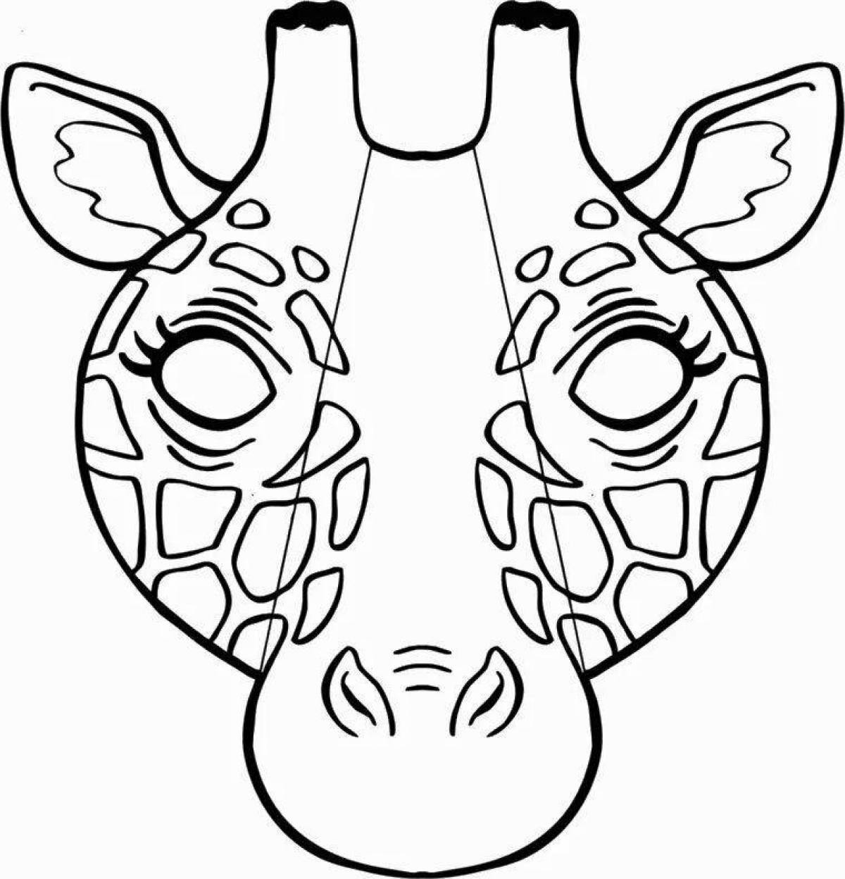 Coloring colorful masks for kids