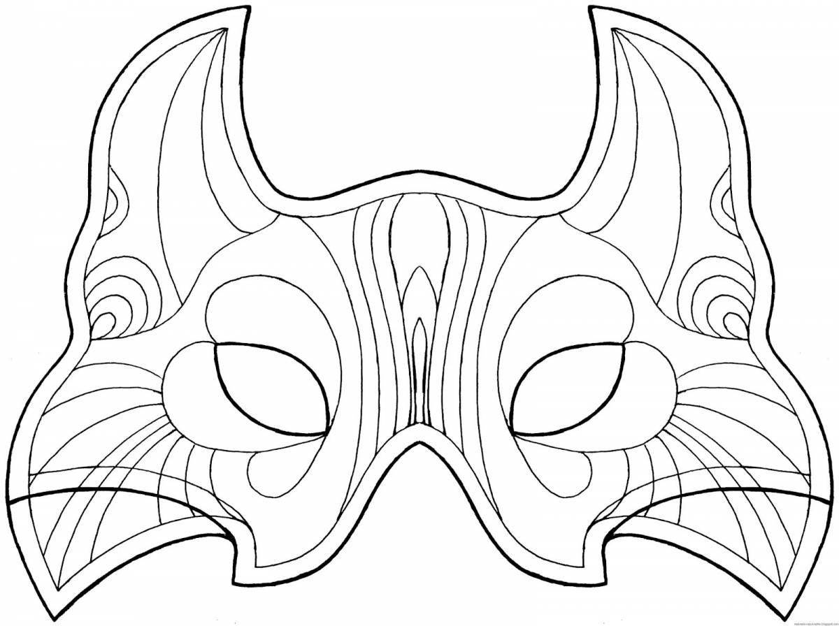 Joyful masks coloring book for kids