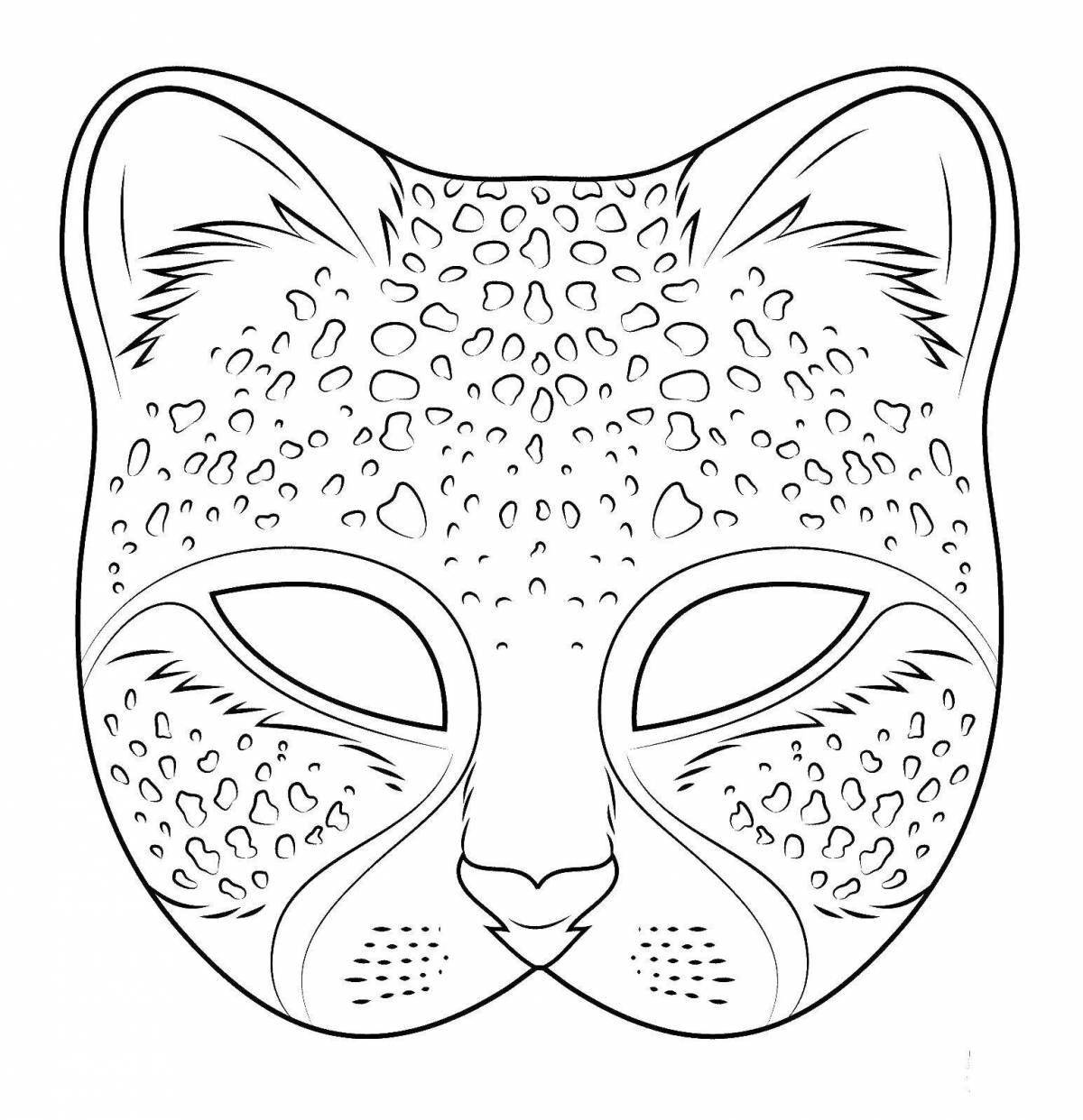 Fairy masks coloring for minors