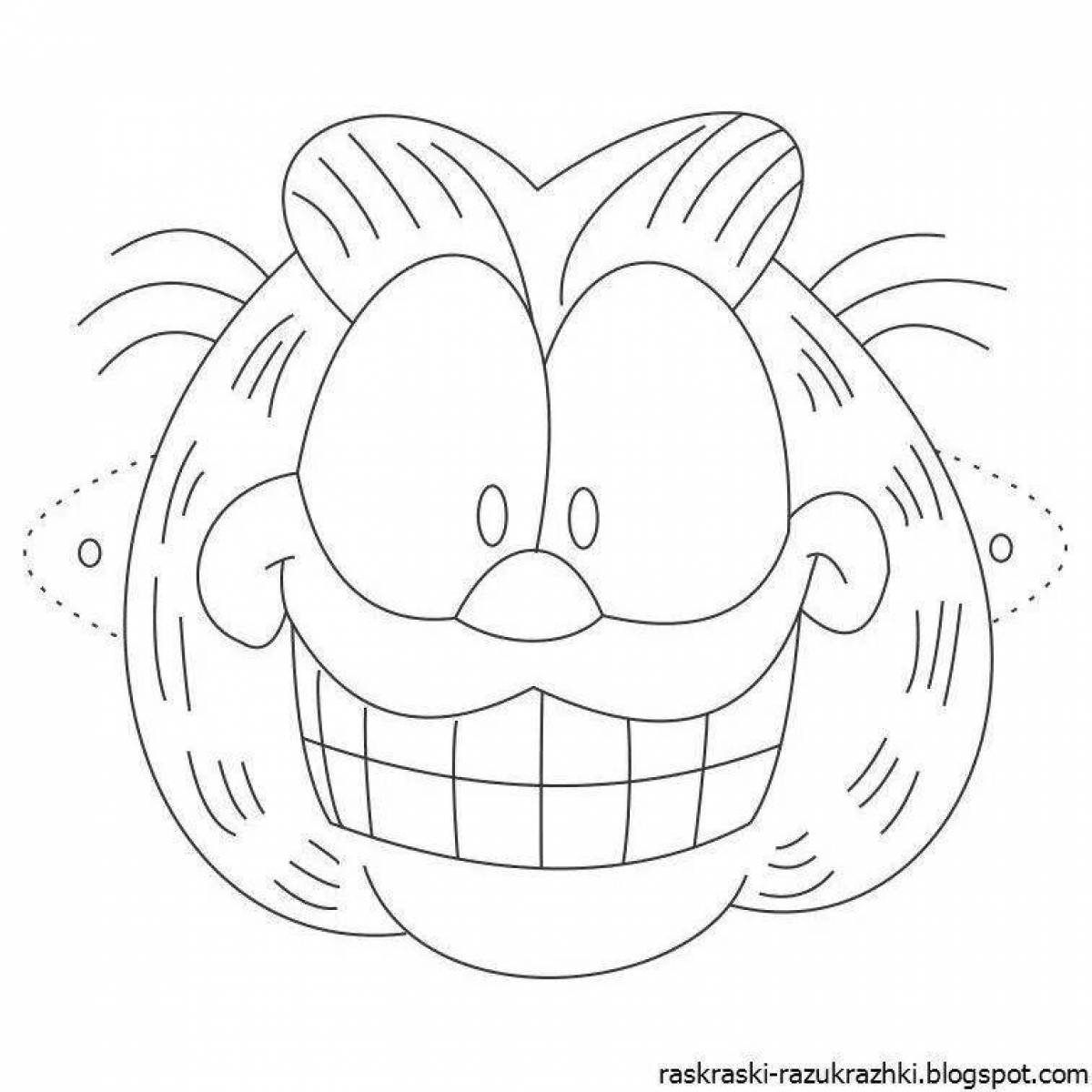 Glorious masks coloring book for kids