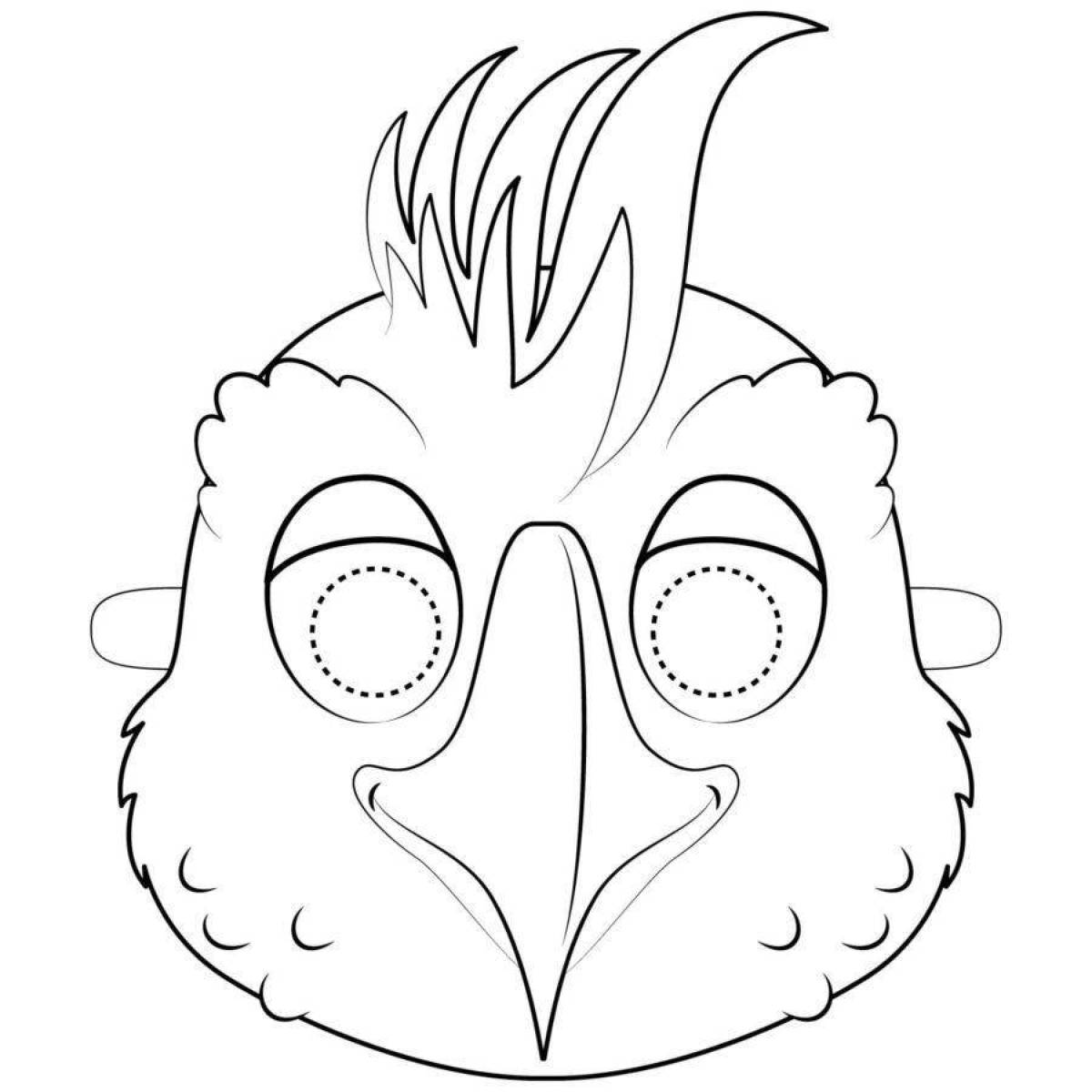 Awesome coloring pages for preschoolers with masks