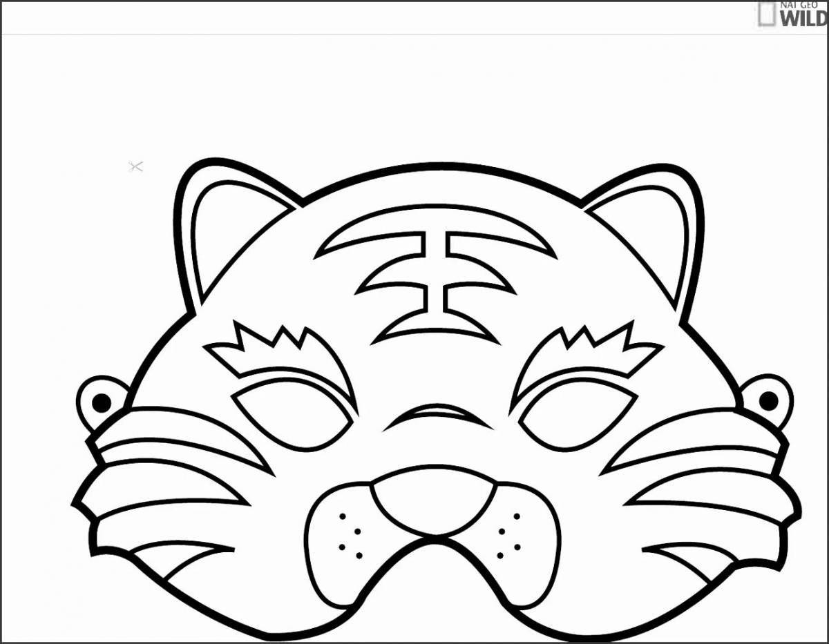 Junior outstanding mask coloring page