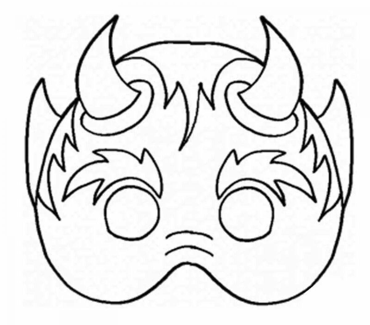 Fantastic coloring masks for minors