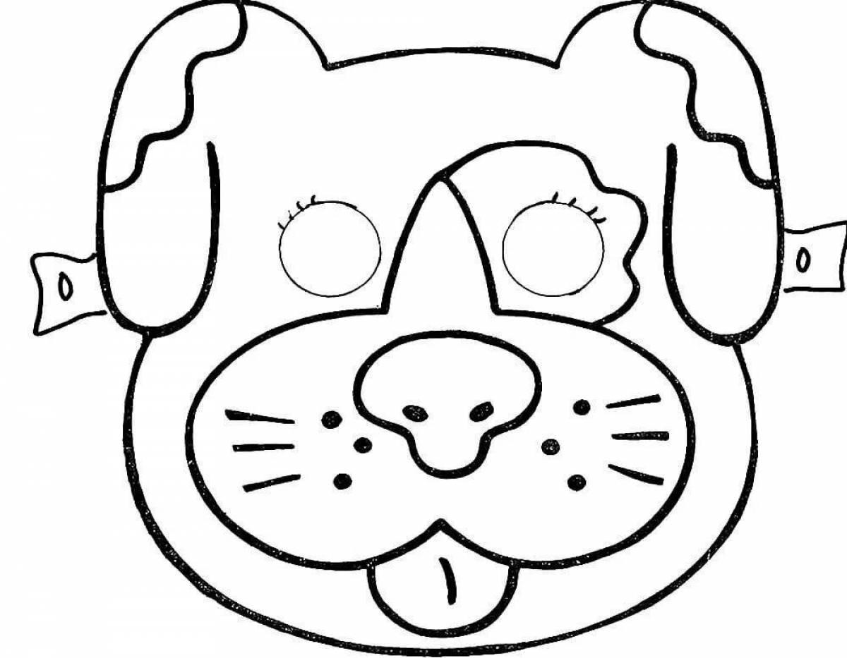 Adorable coloring masks for babies
