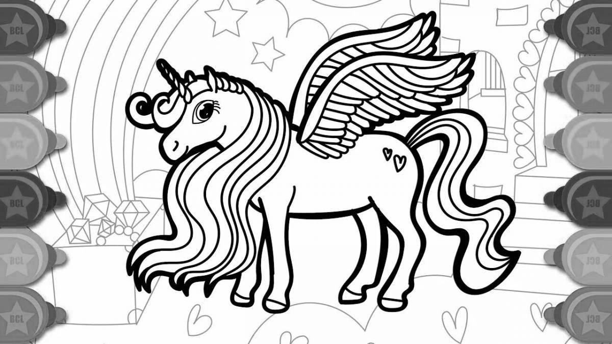 Unicorn with rainbow #5