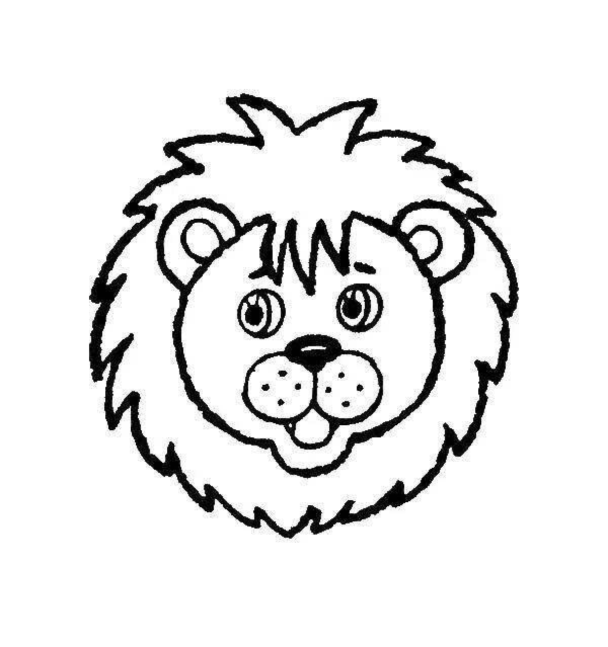 Coloring magnetic lion cub