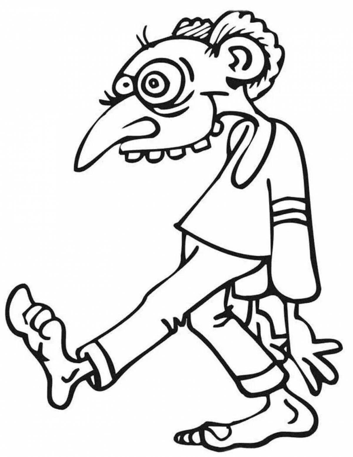Amazing zombie coloring pages for kids