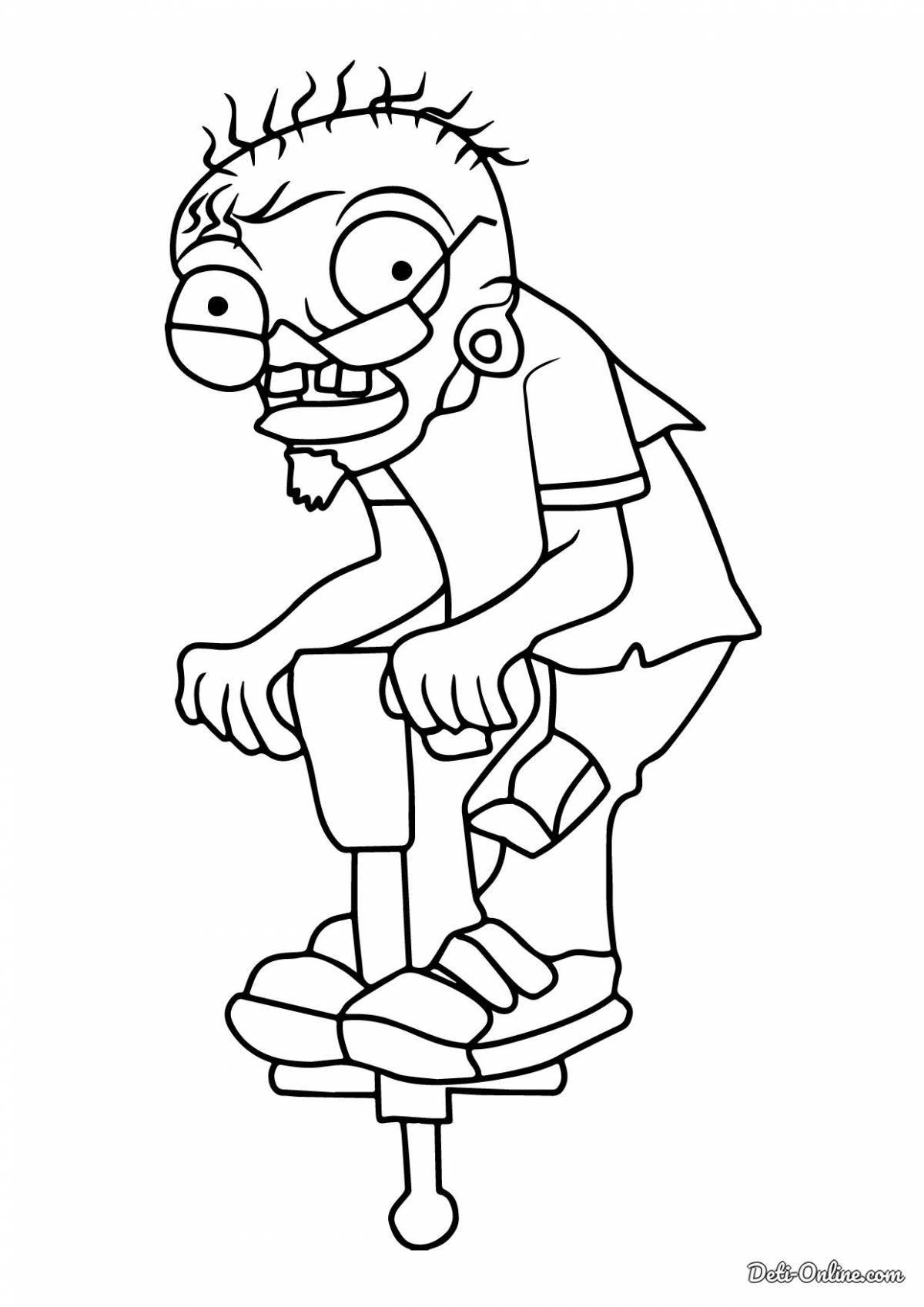 Rebel zombie coloring book for kids