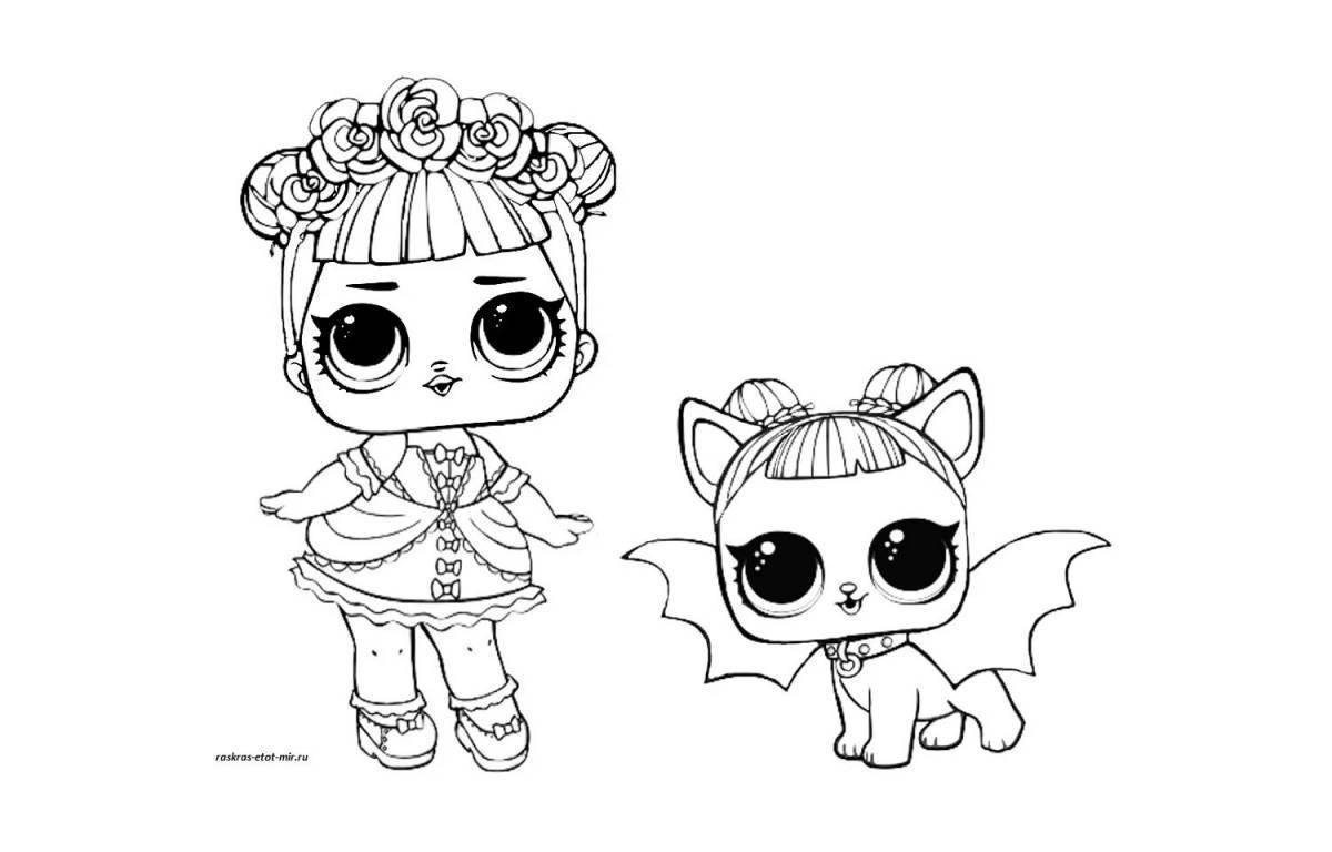 Adorable lol dolls coloring pages