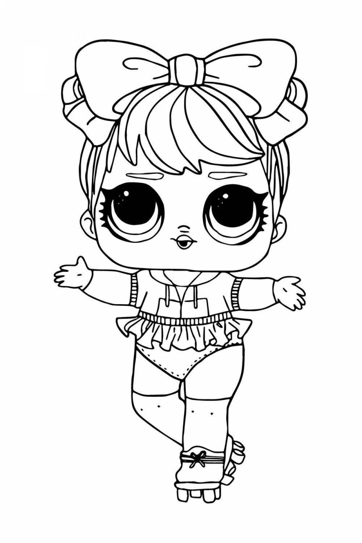 Lol dolls stylish coloring pages