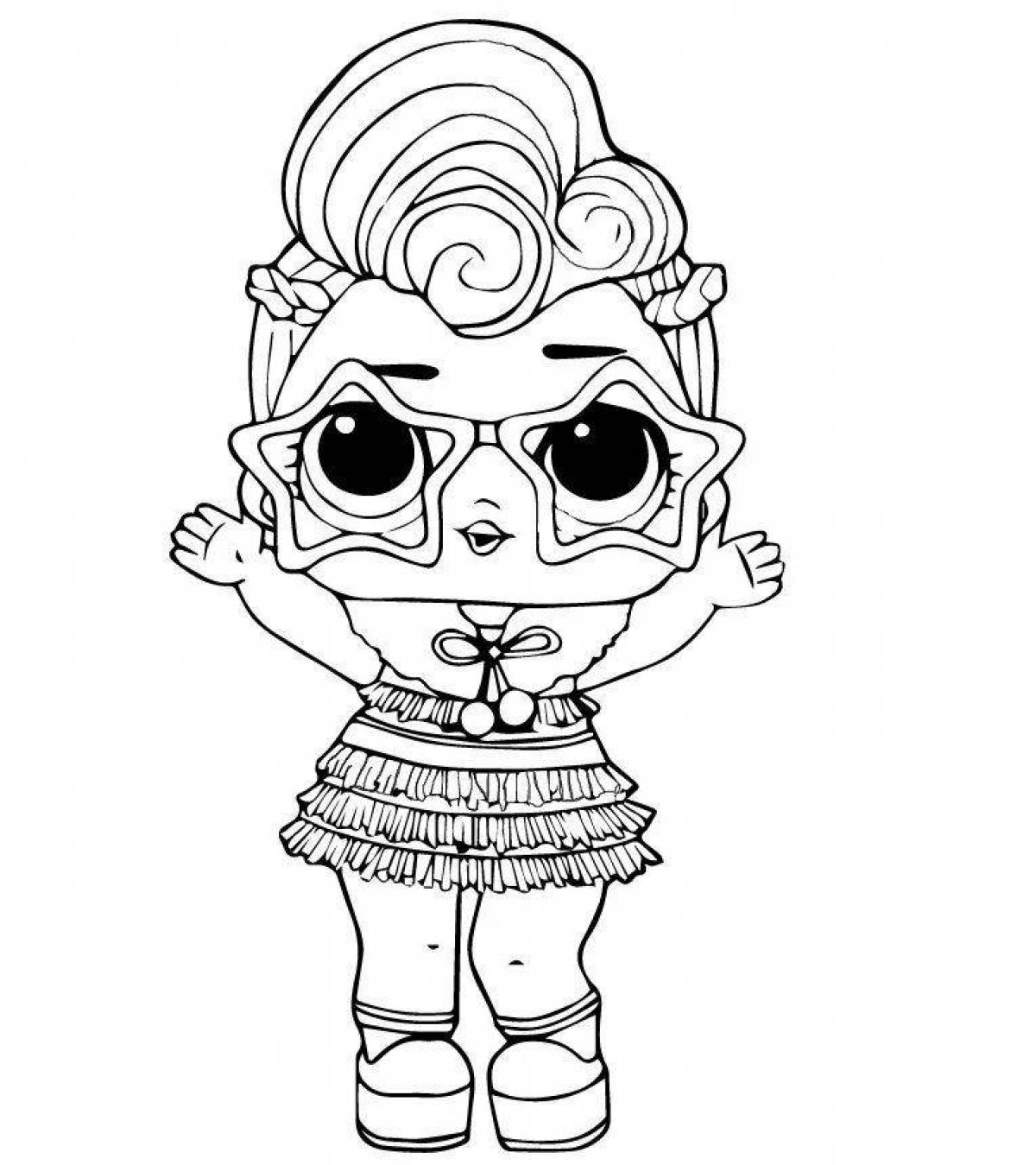 Humorous lol doll coloring book