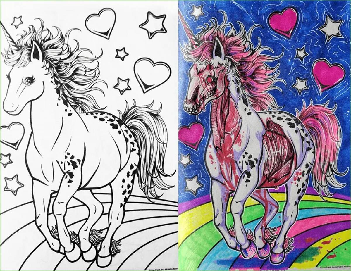 How to make a coloring picture from a color picture #2
