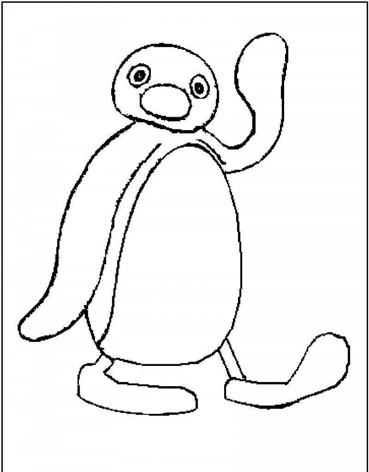 Outstanding penguin coloring book