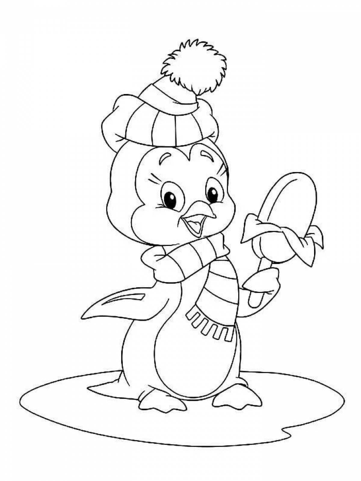 Zani coloring penguin