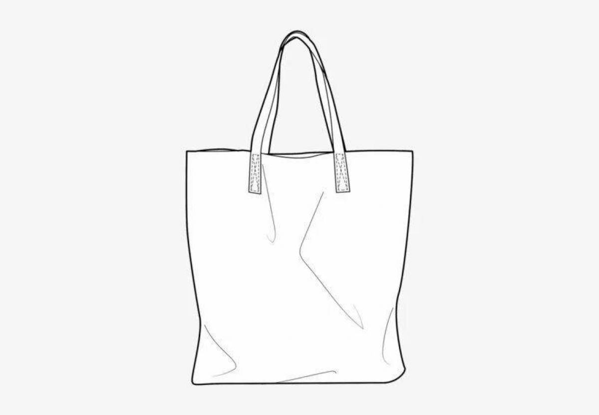 Delightful shopper coloring page