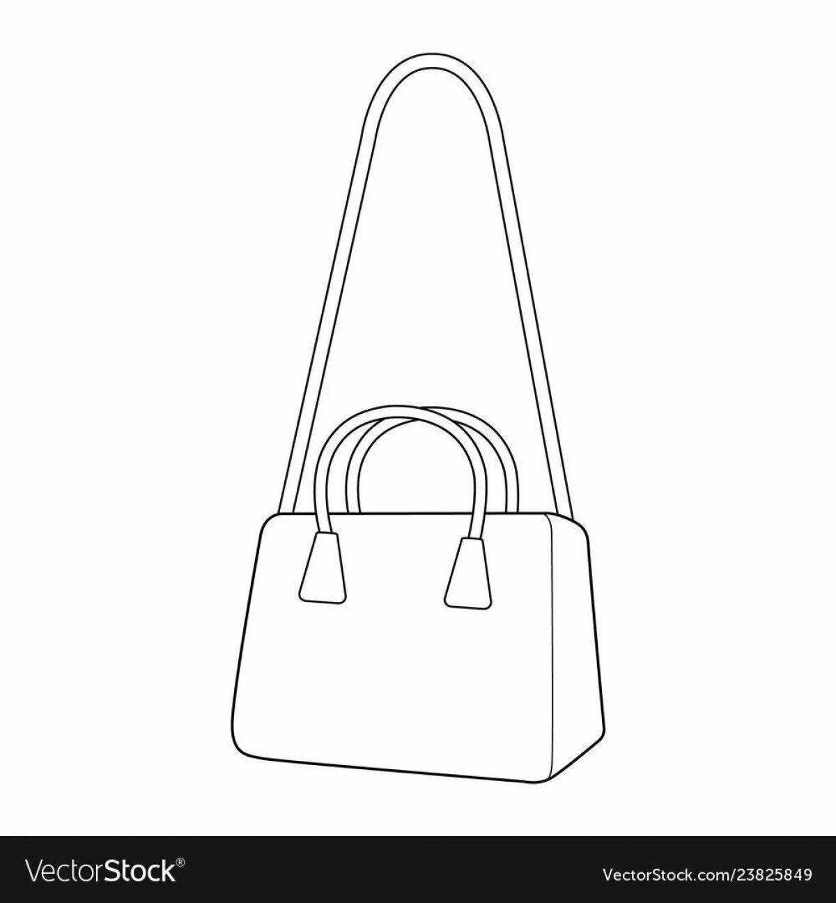 Vivacious shopper coloring page