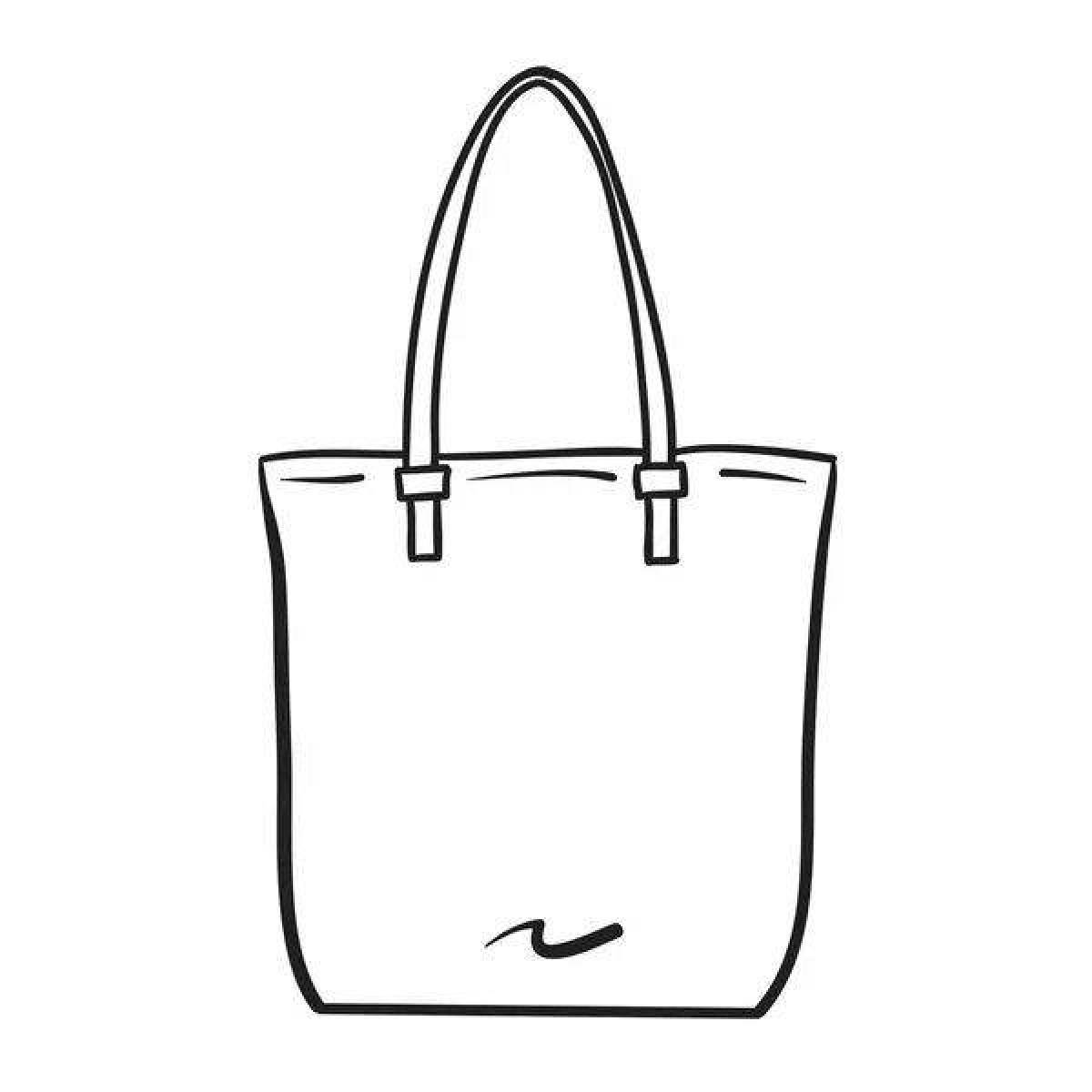 Radiant shopper coloring page