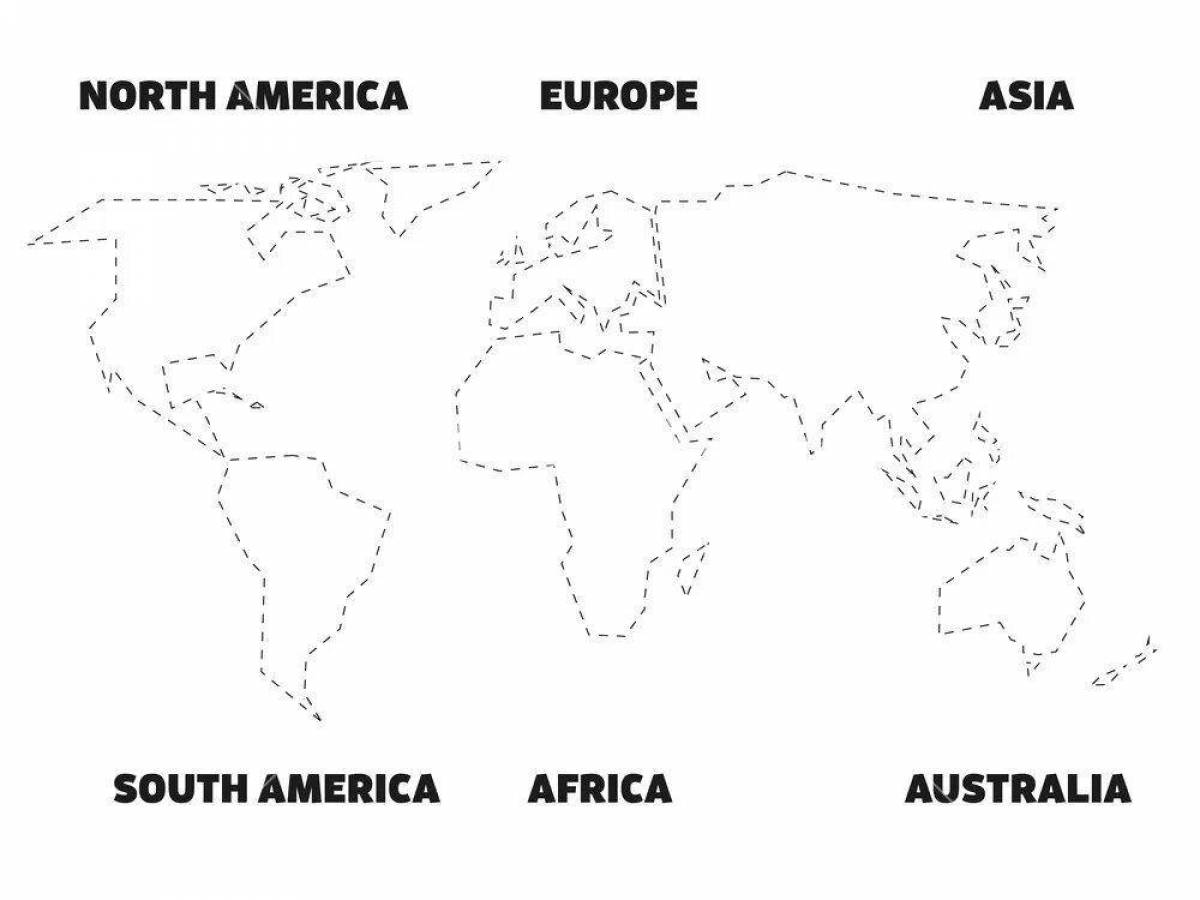 Coloring bright continents