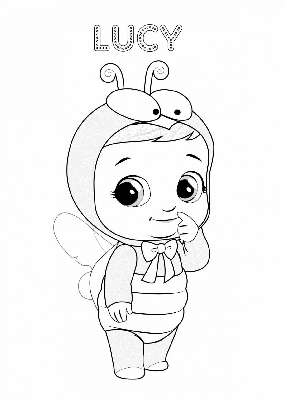 Sweet cry babies coloring page