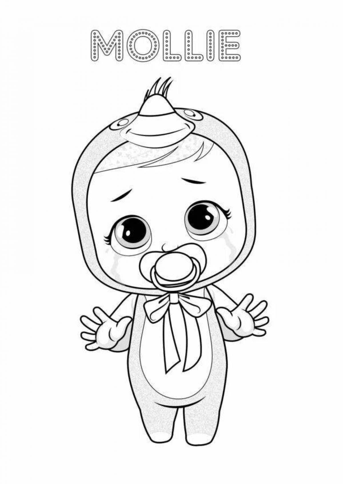 Cry babies animated coloring pages