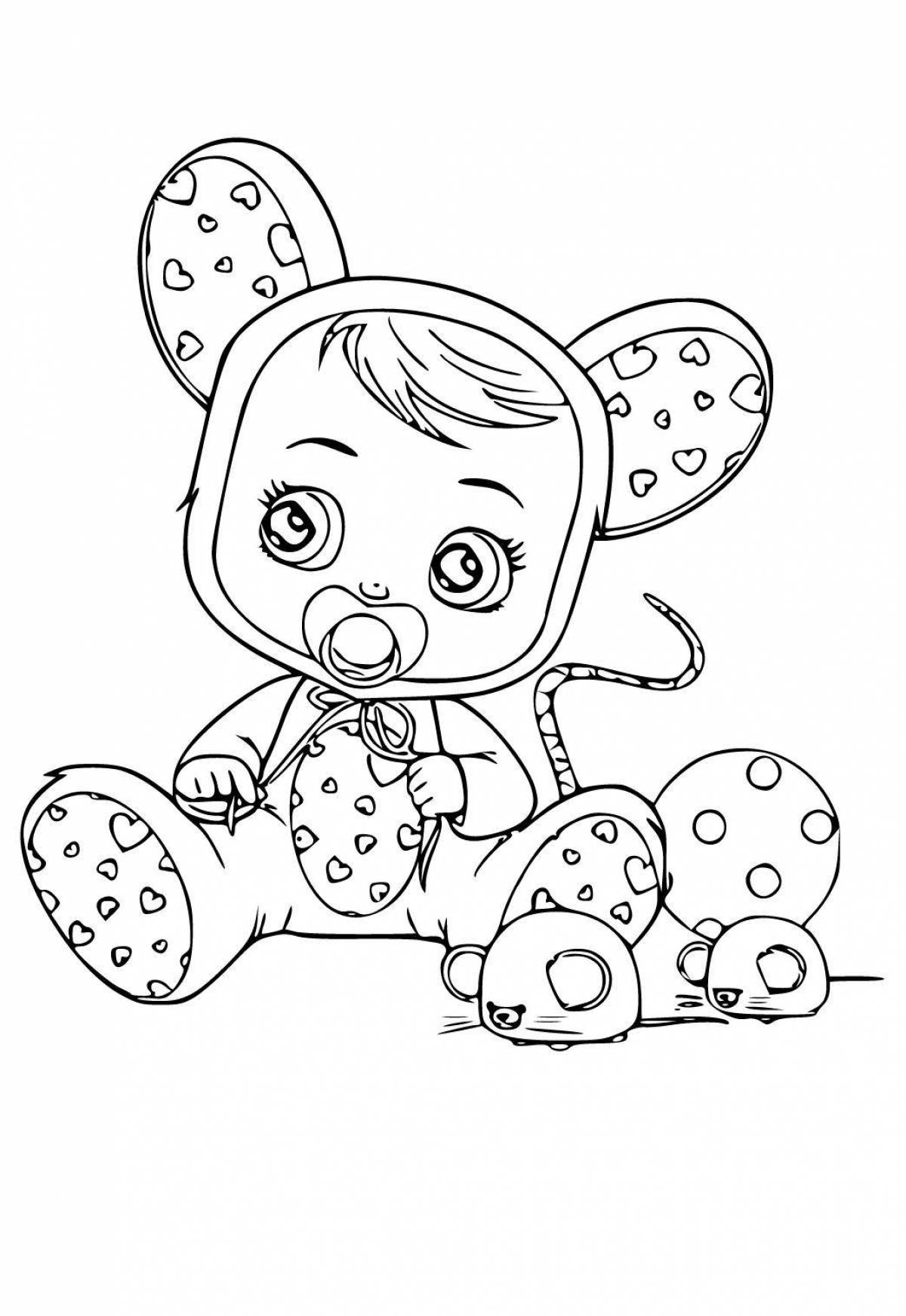 Flawless Crying Babies coloring page