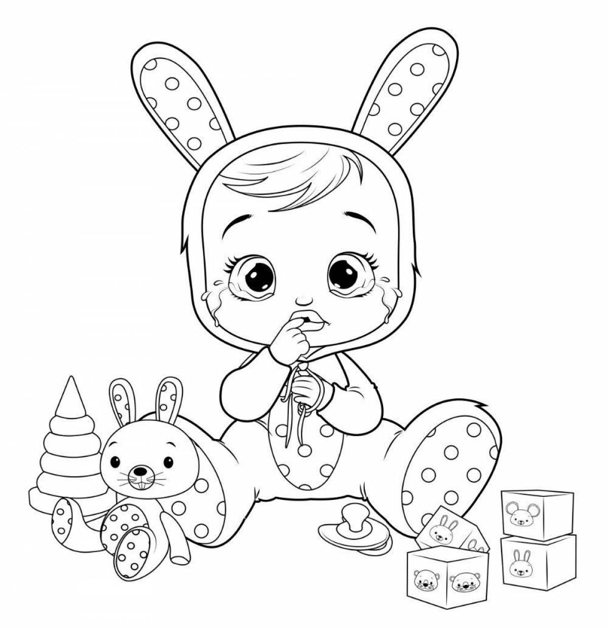 Crybaby coloring pages