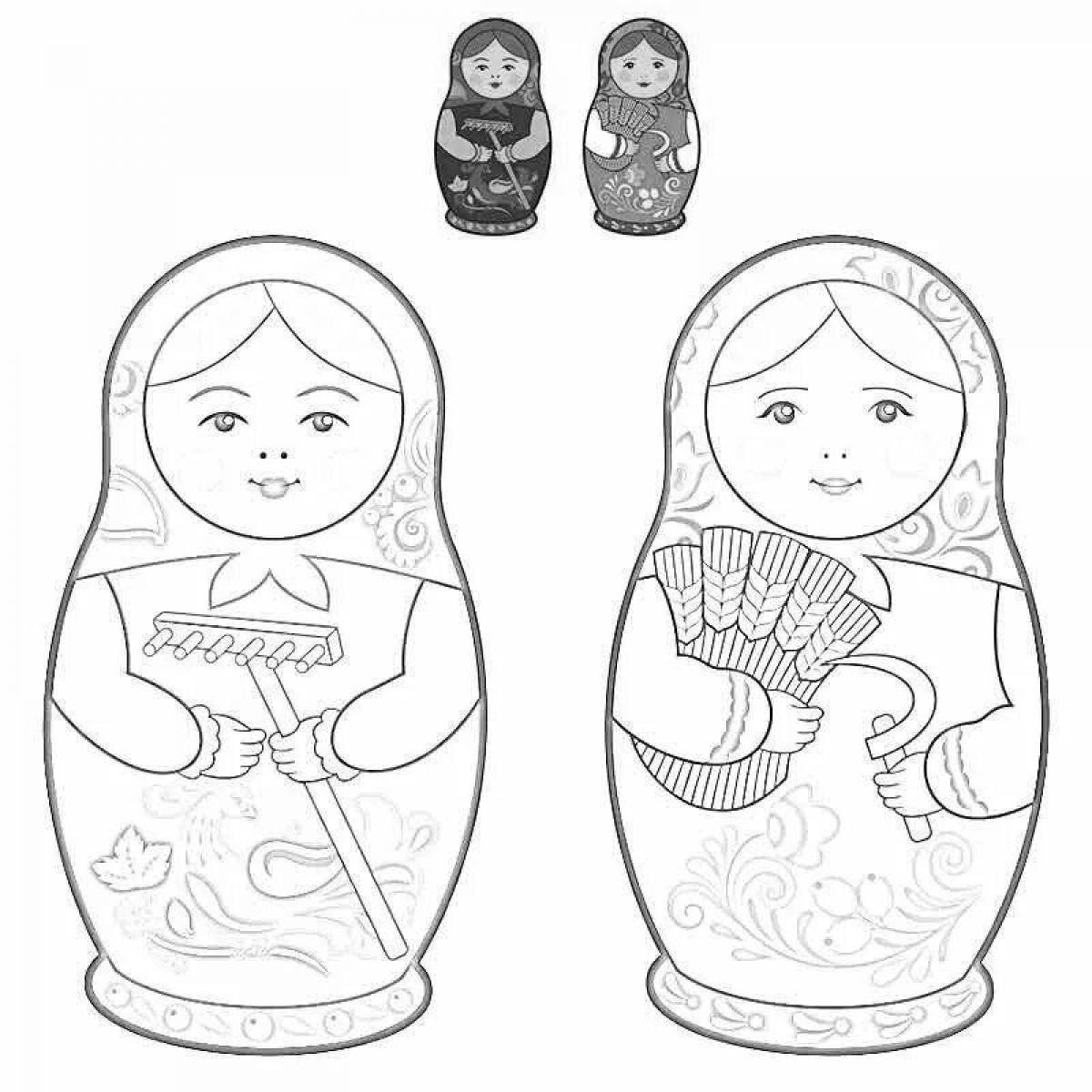 Playful pictures with nesting dolls