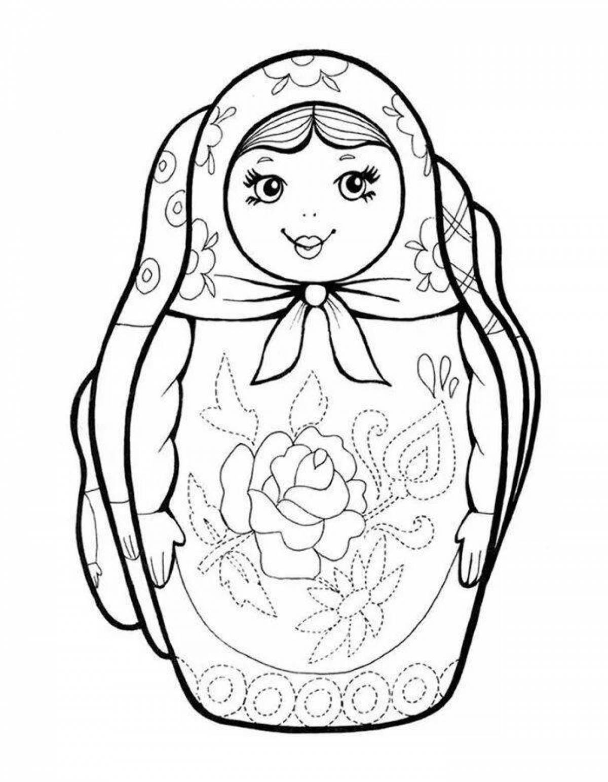 Elegant nesting doll pictures